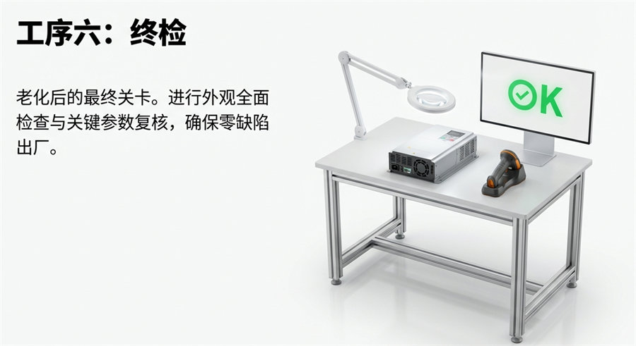 大功率光伏组串逆变器半自动化生产线解决方案