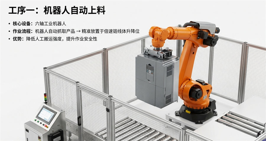 大功率光伏组串逆变器半自动化生产线解决方案