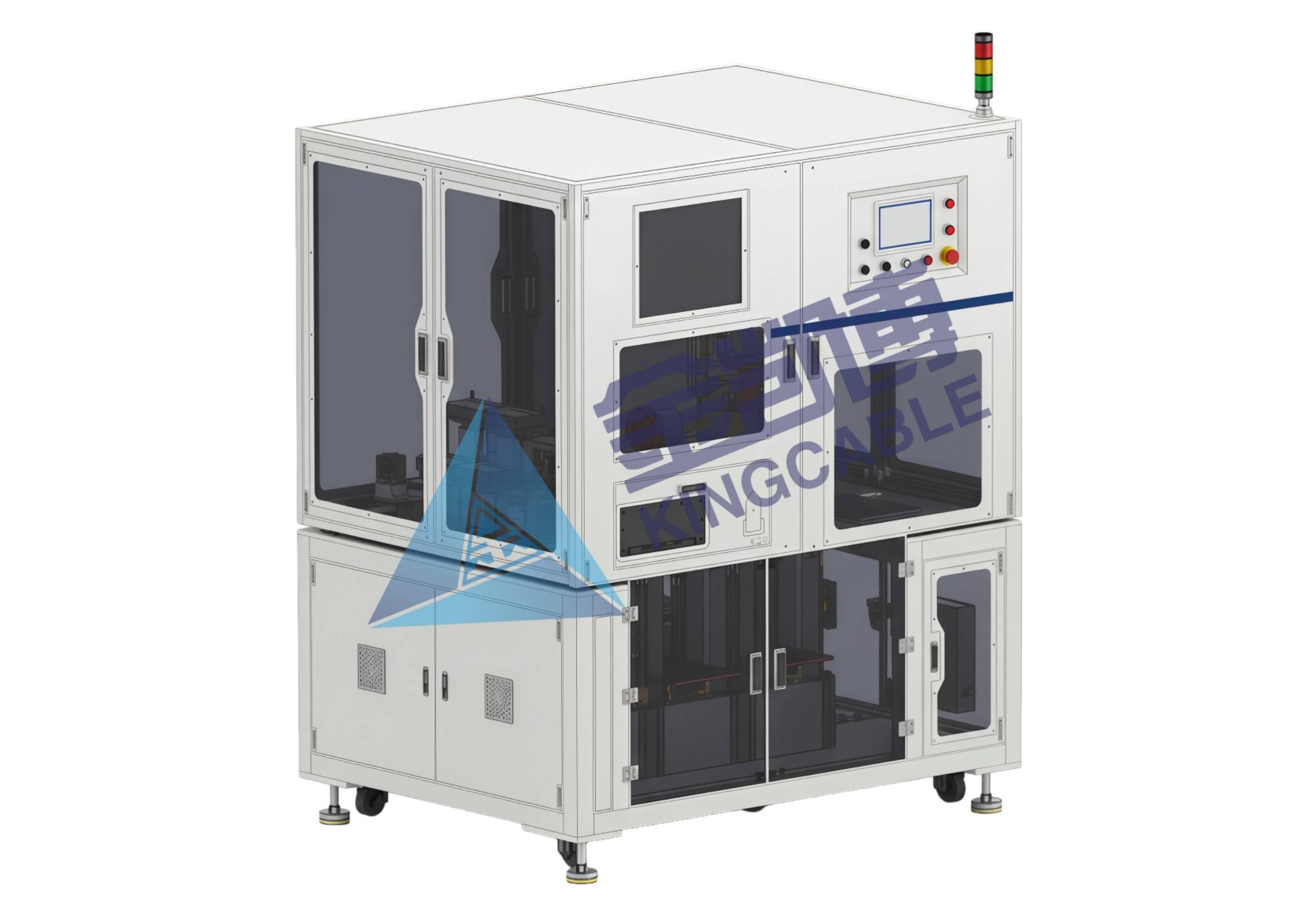 半导体陶瓷件自动上料+八面检测设备